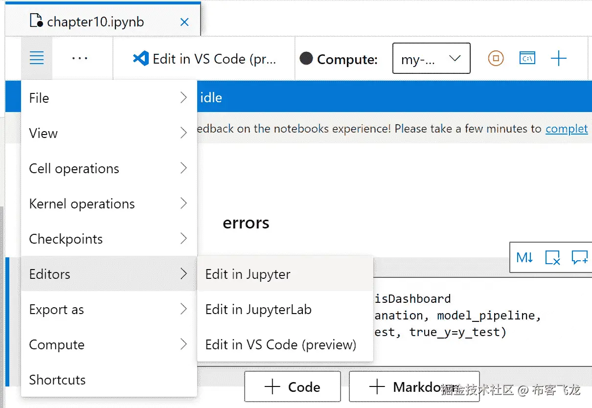 图 10.16 – 在 Jupyter 中编辑笔记本以更好地与小部件兼容