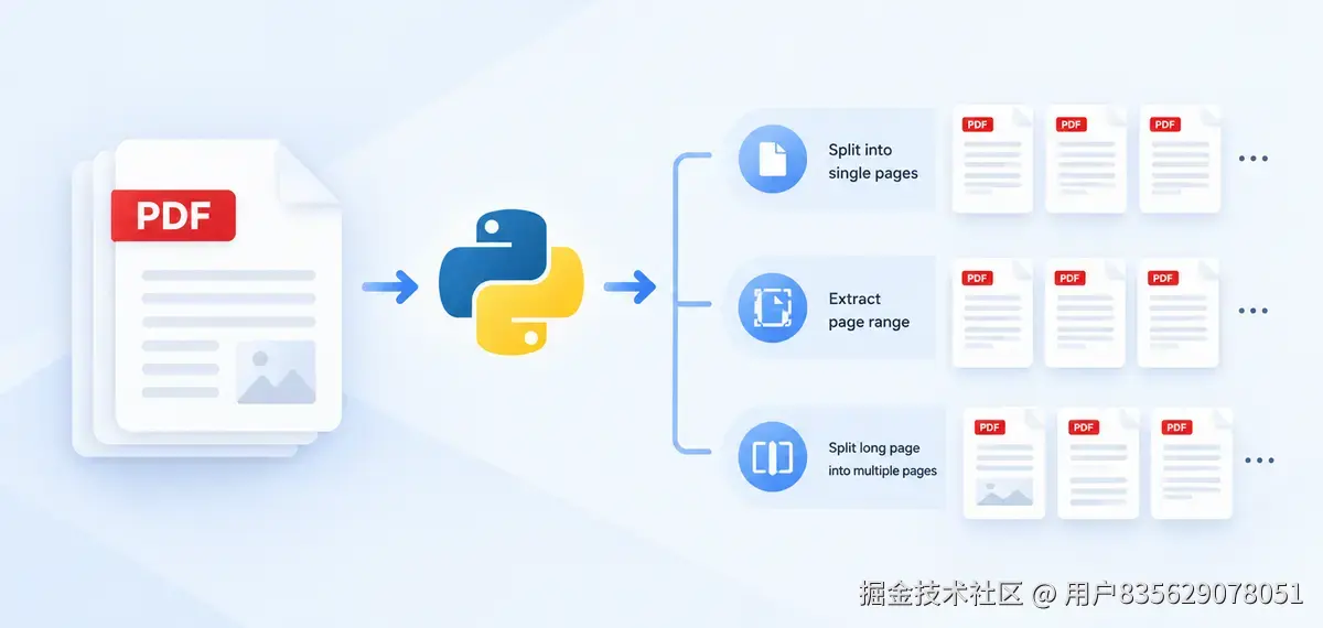 使用 Python 拆分 PDF 文档
