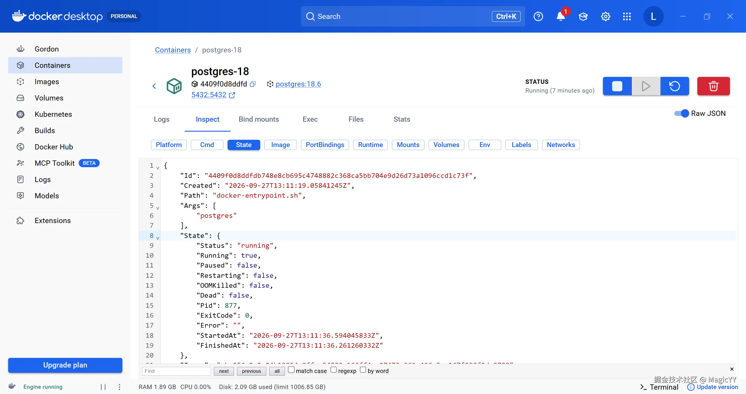 Docker Desktop | 本地化挂载 PostgresqlPowerShell，创建postgre （1） 简单 - 掘金