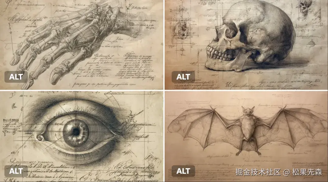Awesome GPT4o/GPT-4o Image Prompts-文艺复兴时期的解剖学研究