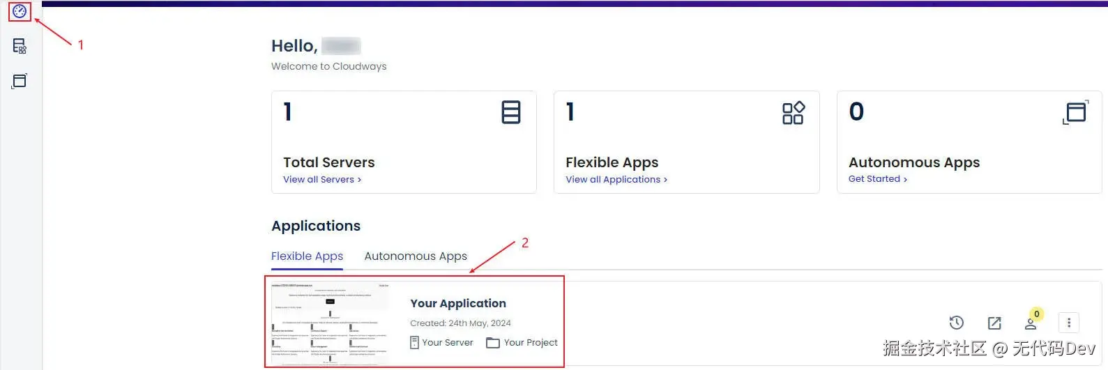 点击Applications