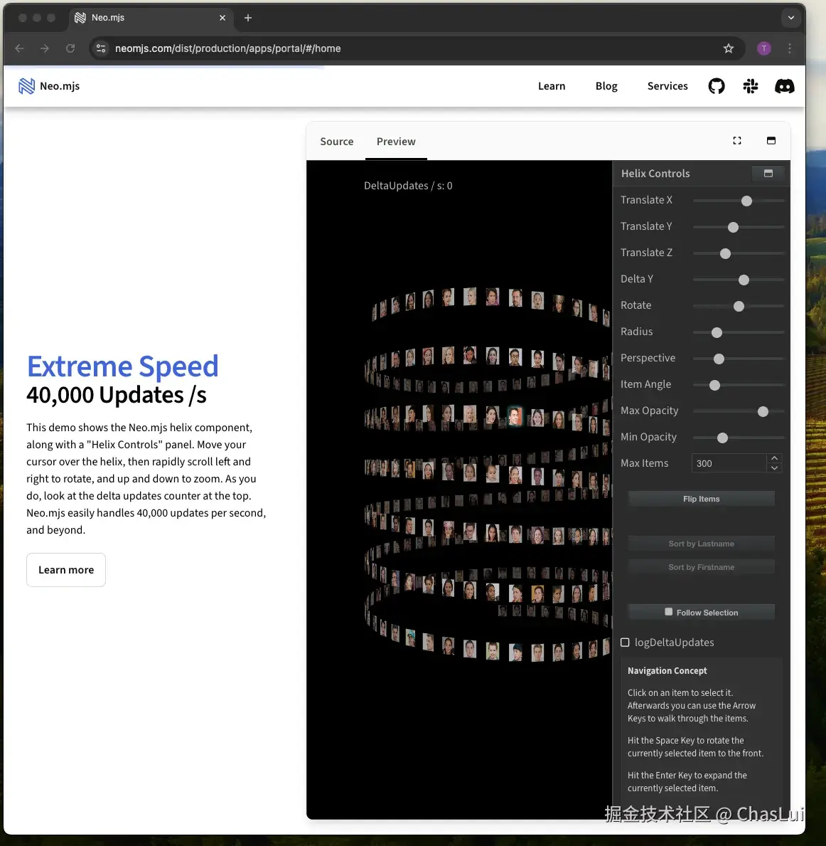 Helix demo inside 1 window