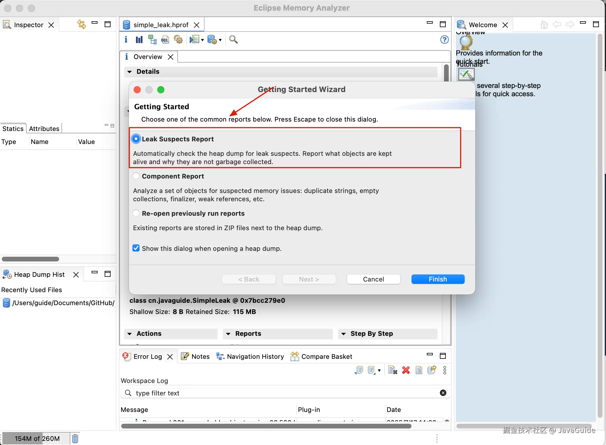 Mat Leak Suspects Report
