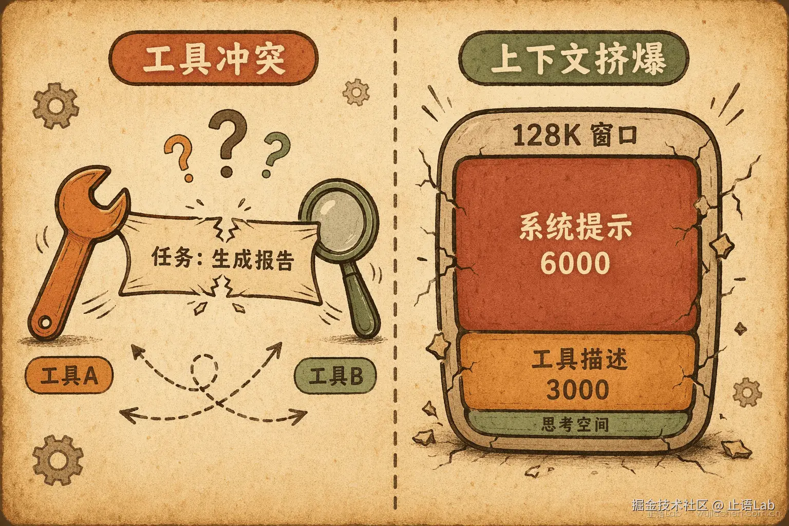 工具冲突与上下文空间分配