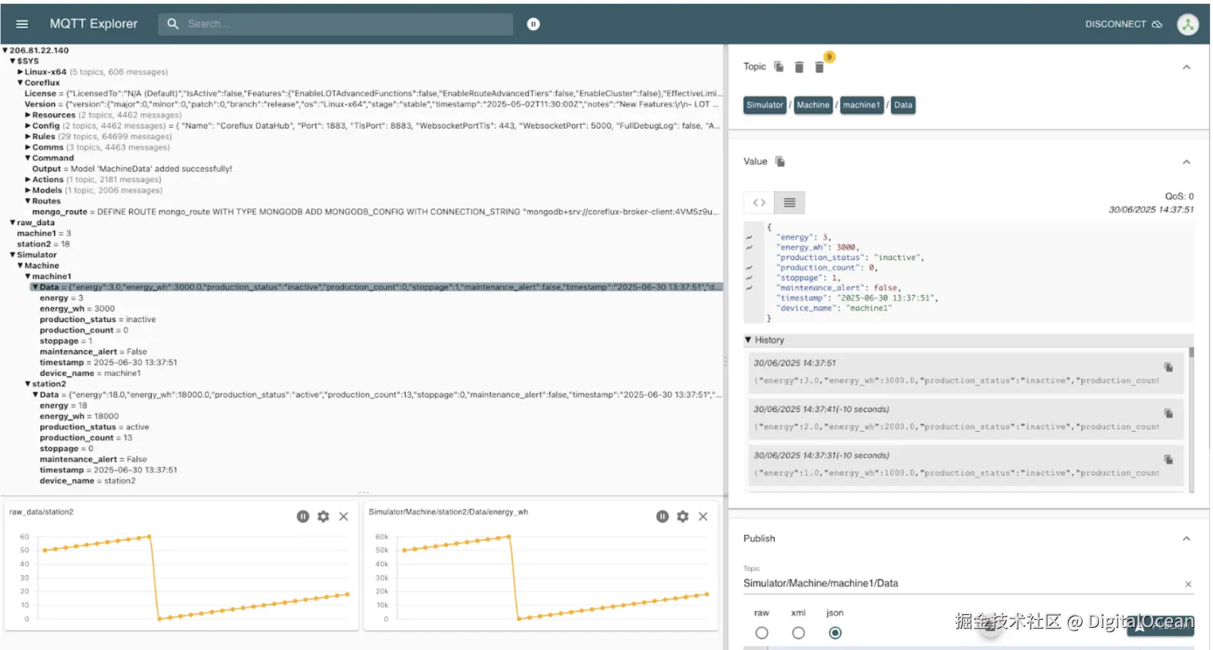 监控实时数据流