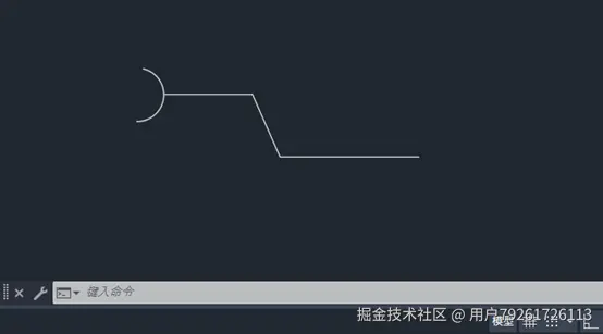 CAD2025如何绘制暖通乙字管图标