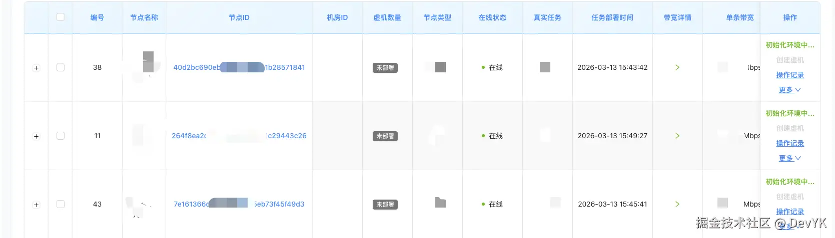 虚机创建结果反馈