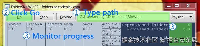 FolderSize 可视化效果