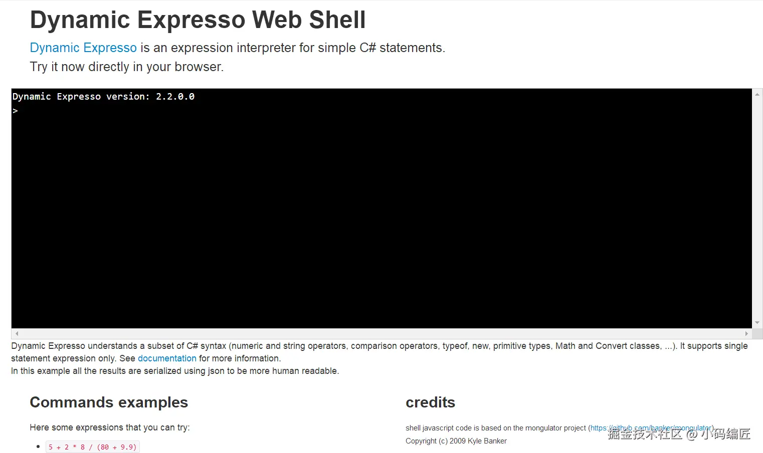 DynamicExpresso