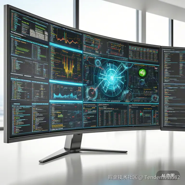 现代化的网络安全监控中心大屏，显示实时攻击地图与防护状态