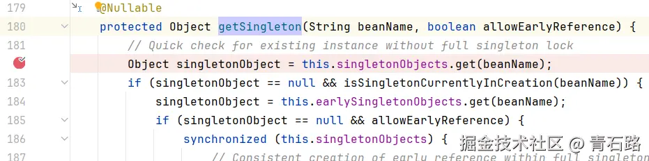 DefaultSingletonBeanRegistry