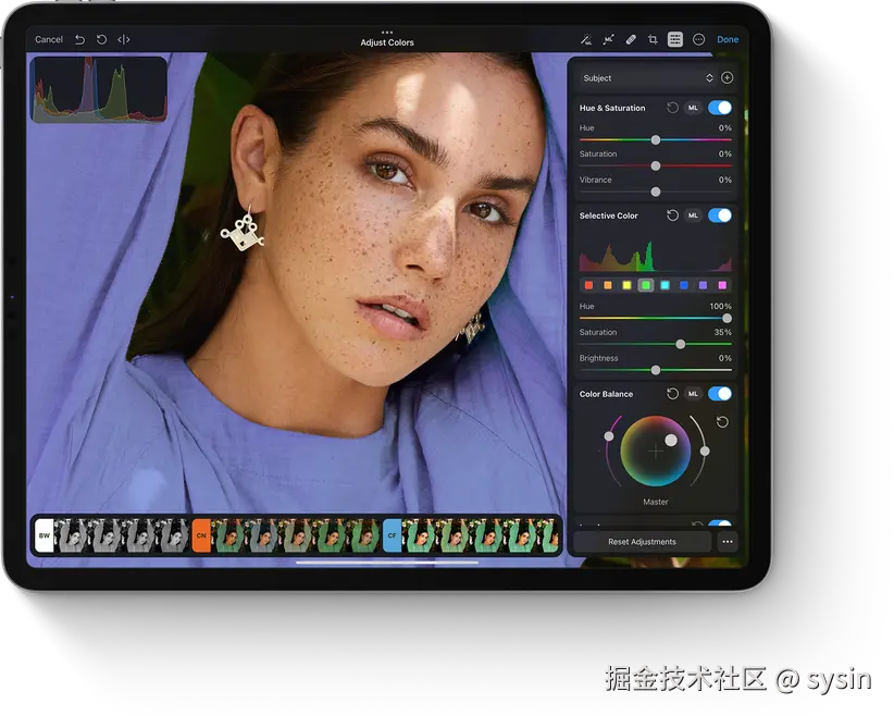 Photomator for iPad