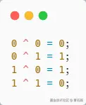 运算真值表