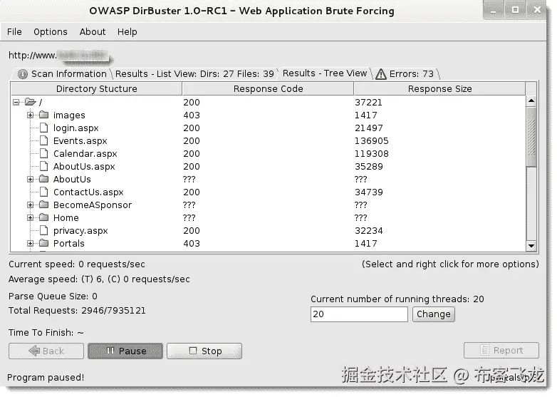 对网站进行侦察