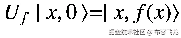 {U}_f\mid x,0\left\rangle =\mid x,f(x)\right\rangle