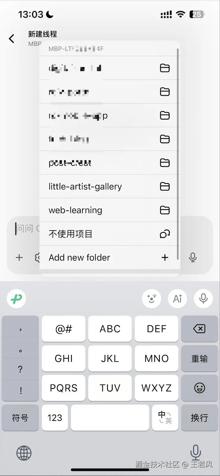 项目列表