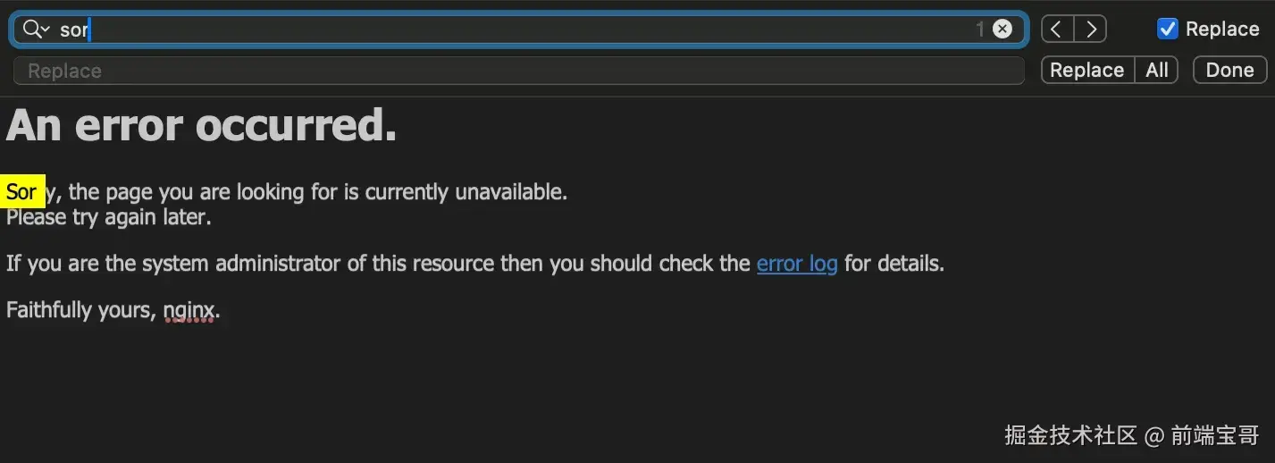 html 编辑器实时预览，搜索和替换