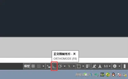 CAD2019如何关闭或打开正交限制光标