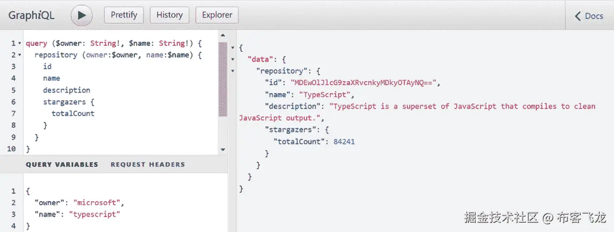 图 10.8 – TypeScript 仓库的参数查询