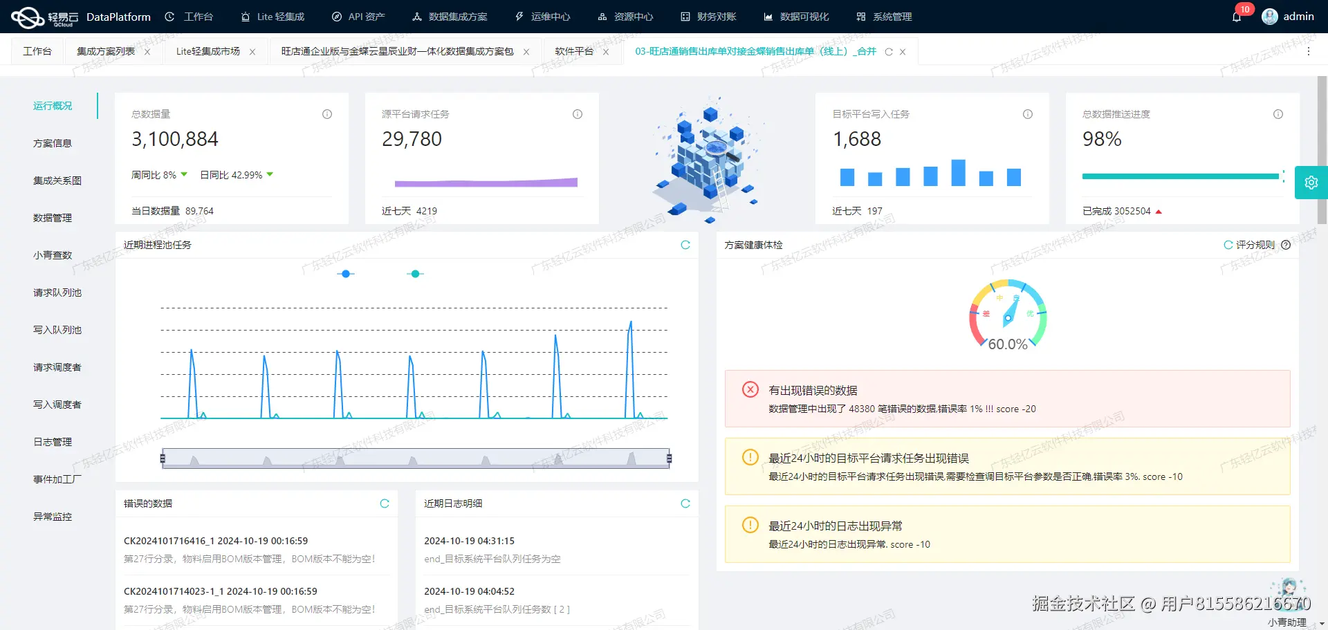 打通钉钉数据接口