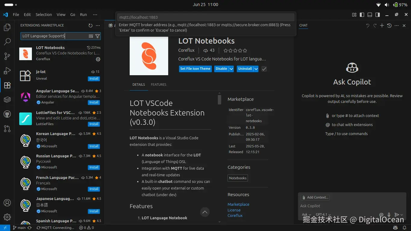 Visual Studio Code中的LoT Notebook扩展