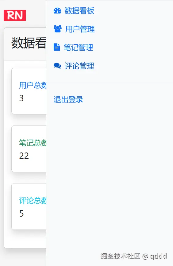 图15-5 点击右上角的按钮展示完整菜单