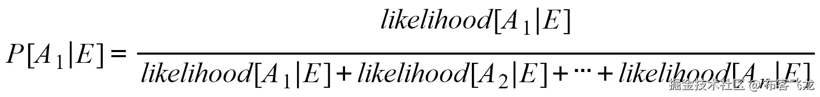 图 4.3：计算标准化概率的公式