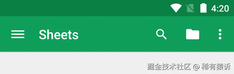 经典的ActionBar