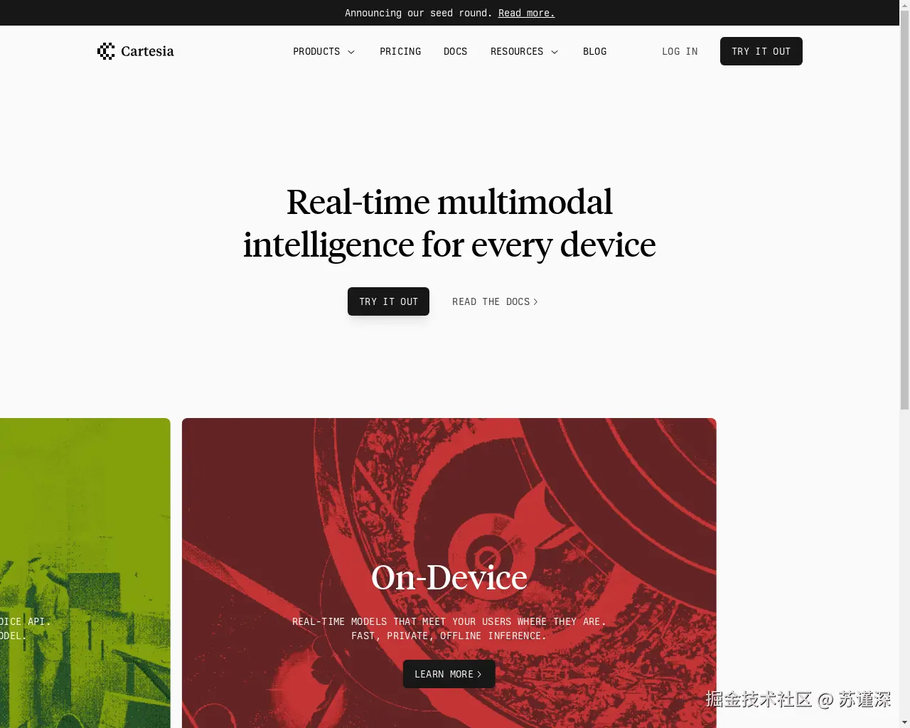 Show HN：全新的Cartesia文本转语音模型 - 项目截图