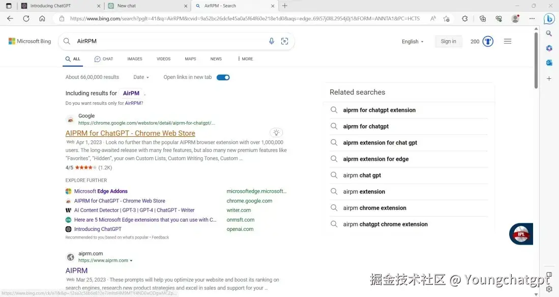安装 AIPRM - ChatGPT 提示浏览器扩展