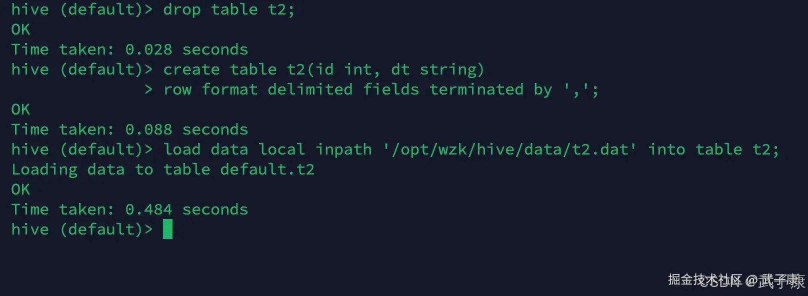 离线数仓Hive丢弃表
