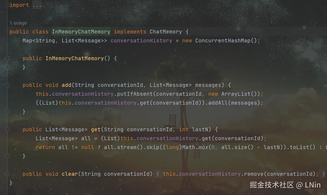基于内存持久化的ChatMemory
