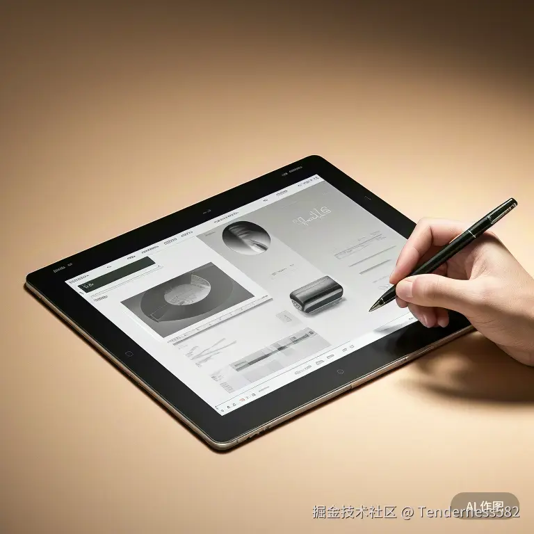 设计师使用专业绘图板精细调整南阳某机械企业官网的3D产品展示界面