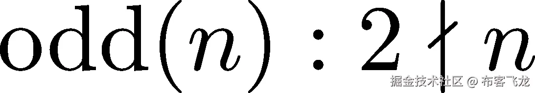 odd(n) : 2 ∤ n 
