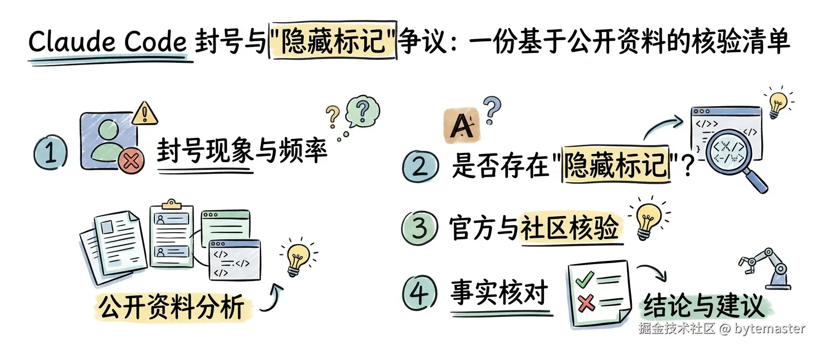 Claude Code 封号与_隐藏标记_争议：一份基于公开资料的核验清单-900x383.png