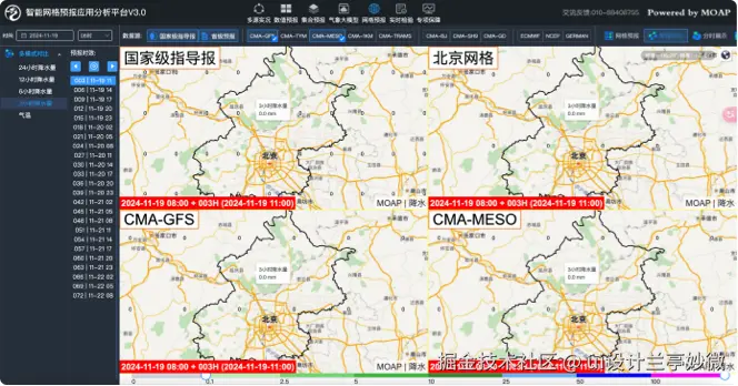 ui界面设计,系统UI设计,后台管理UI设计,气象中心UI作品