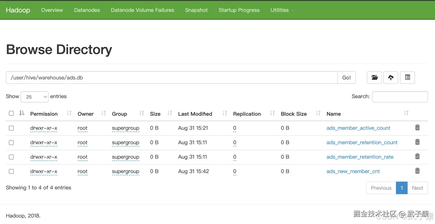 离线数仓 HDFS 导出数据