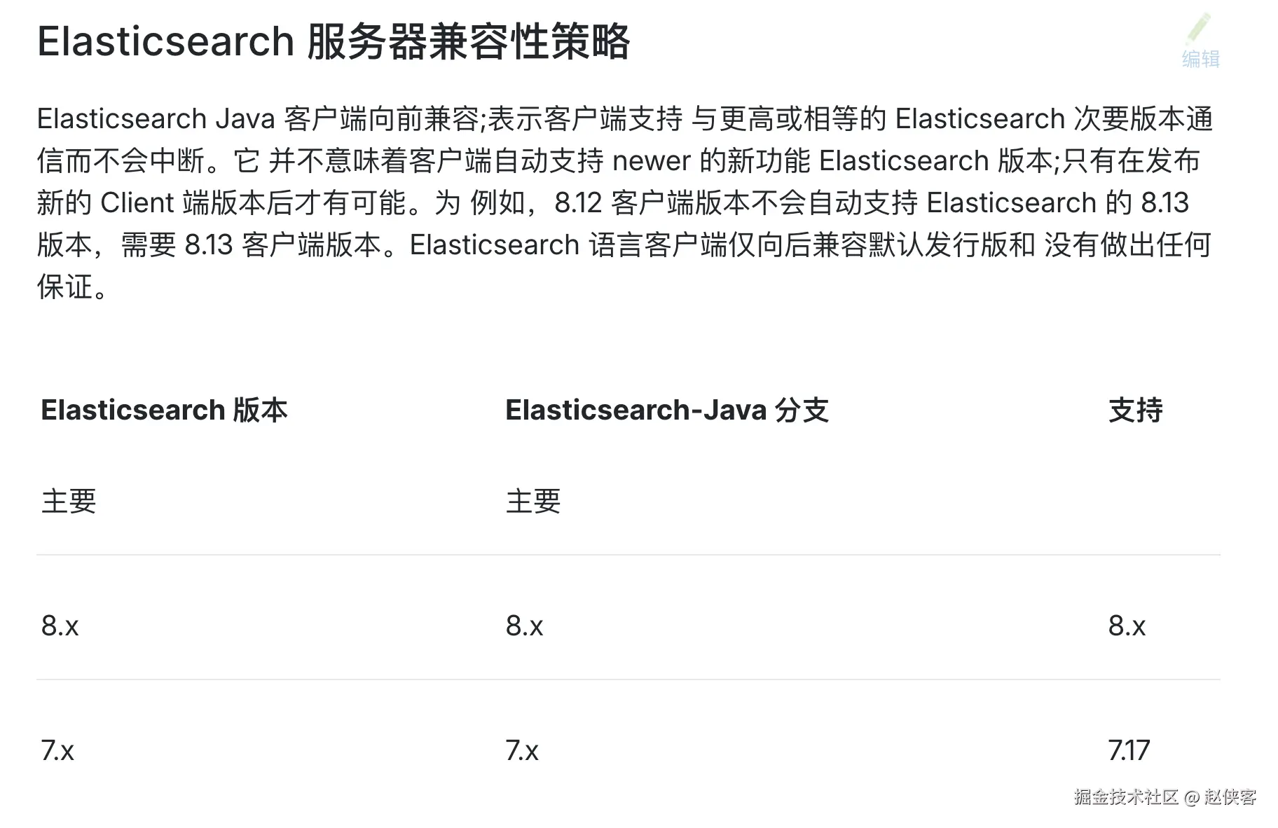 全新Java Client支持版本