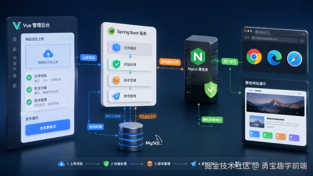客户只想看个页面，我却做了一个静态演示发布系统