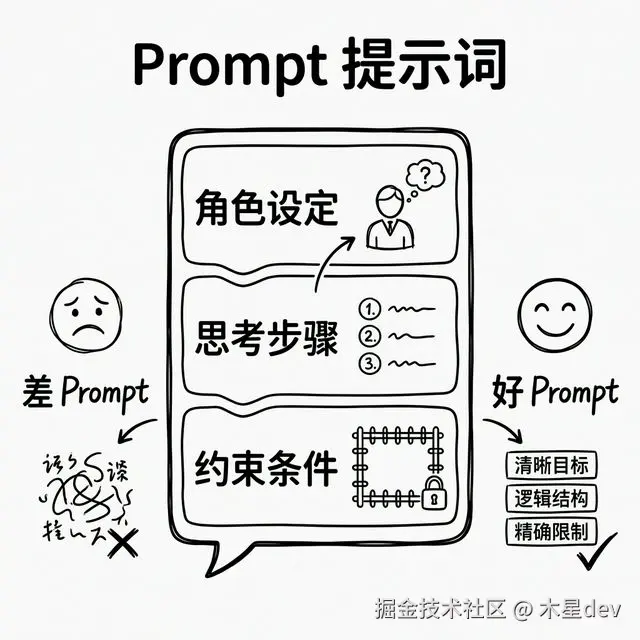 Prompt 提示词：把角色、约束、目标说清楚，输出会更稳定