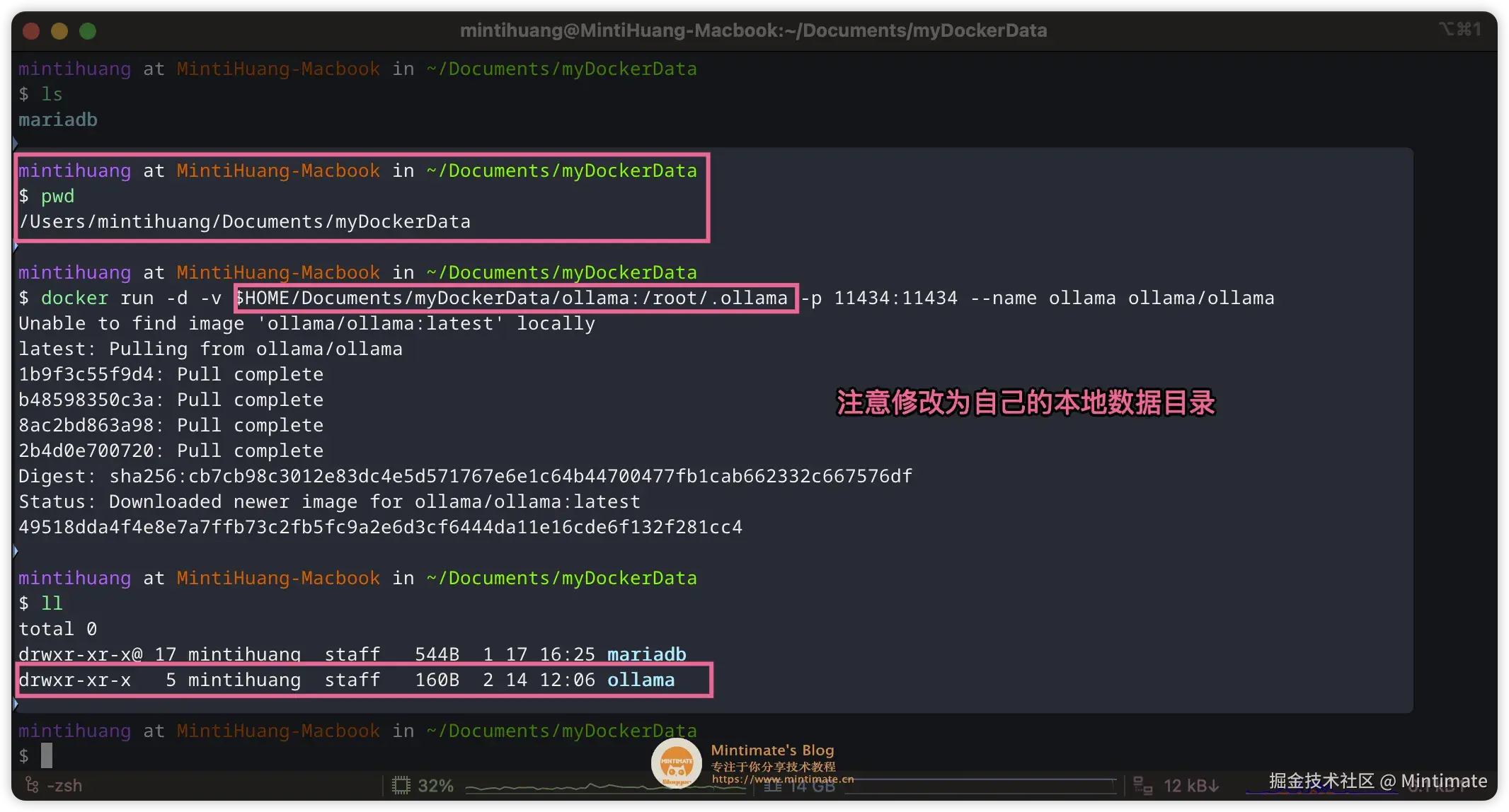 Docker 拉取 Ollama