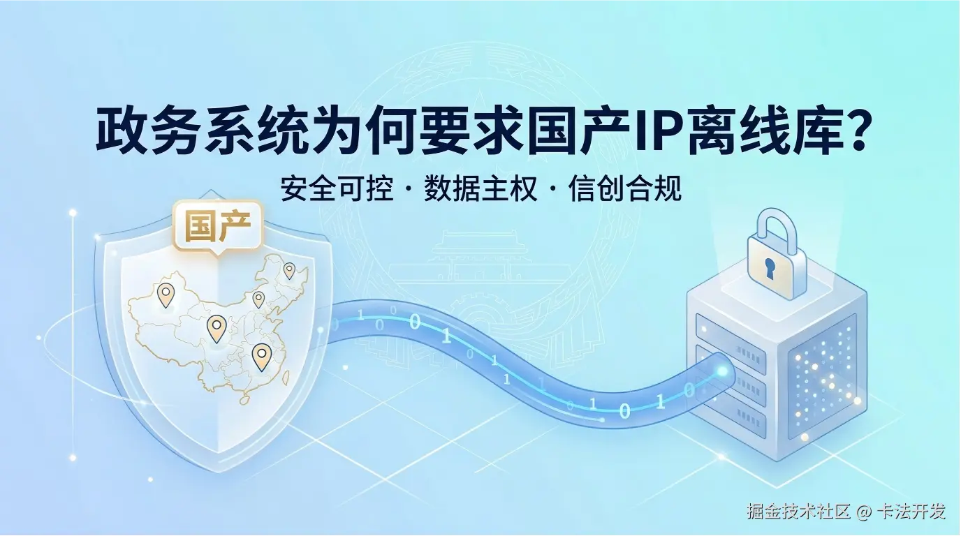 政务系统为何要求国产IP离线库？安全可控与数据主权考量.png