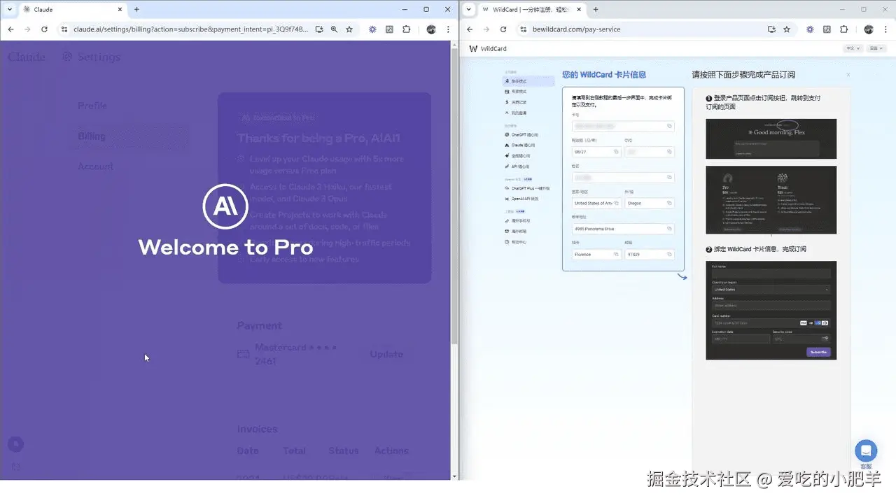 Claude订阅成功页面