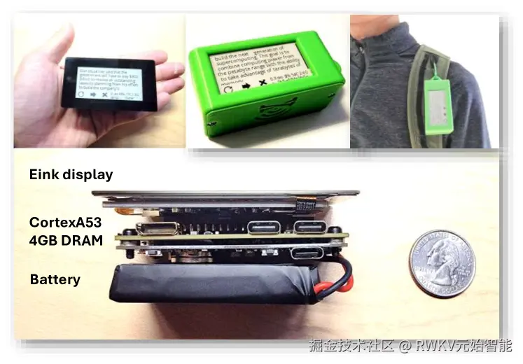 运行 RWKV 模型的可穿戴设备