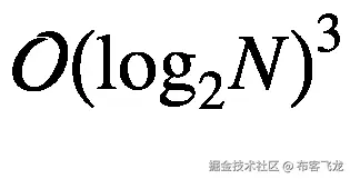 \mathcal{O}{\left({\log}_2N\right)}³