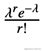 \frac{\lambda^r{e}^{-\lambda }}{r!}