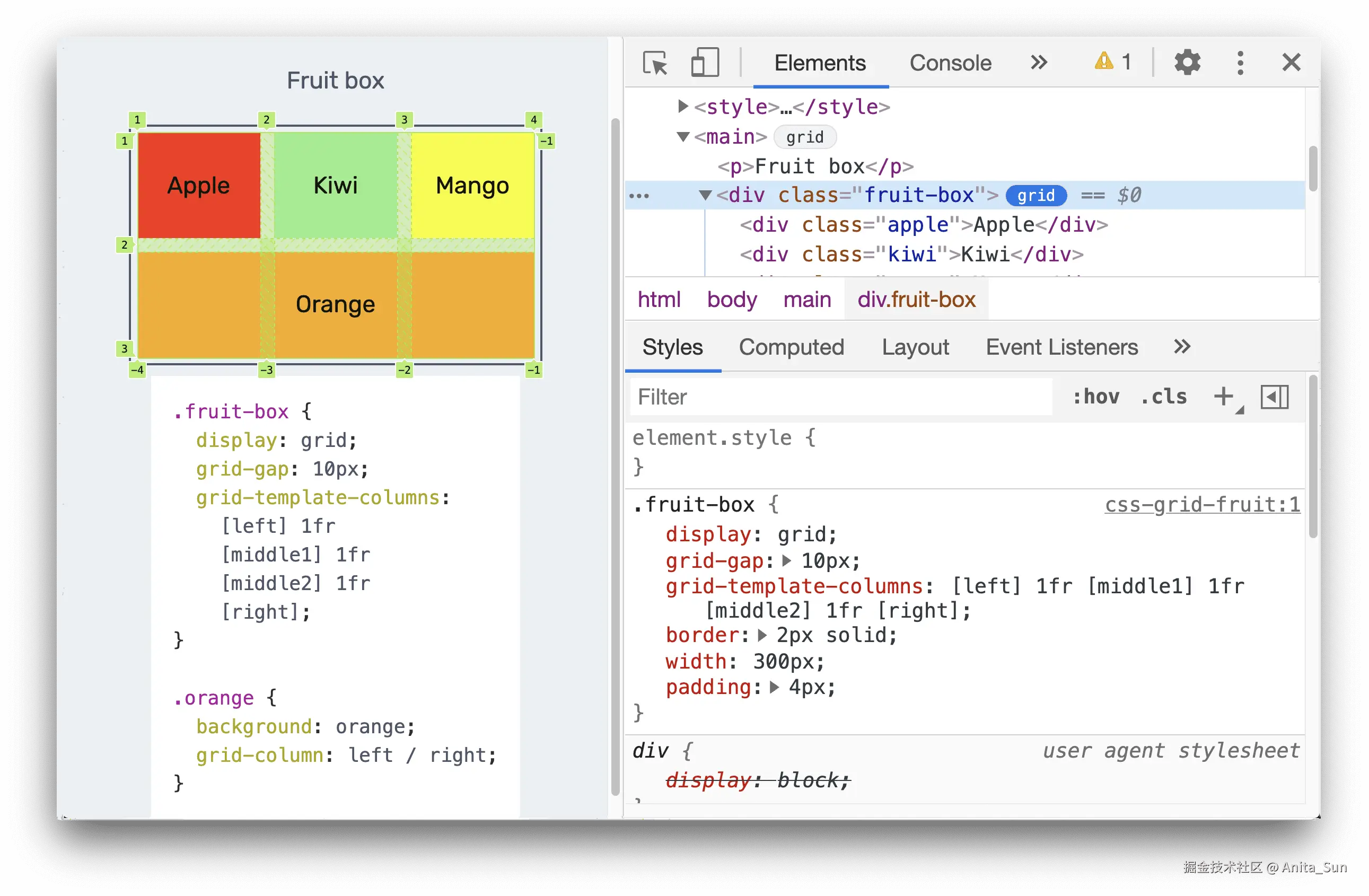 切换网格标记。