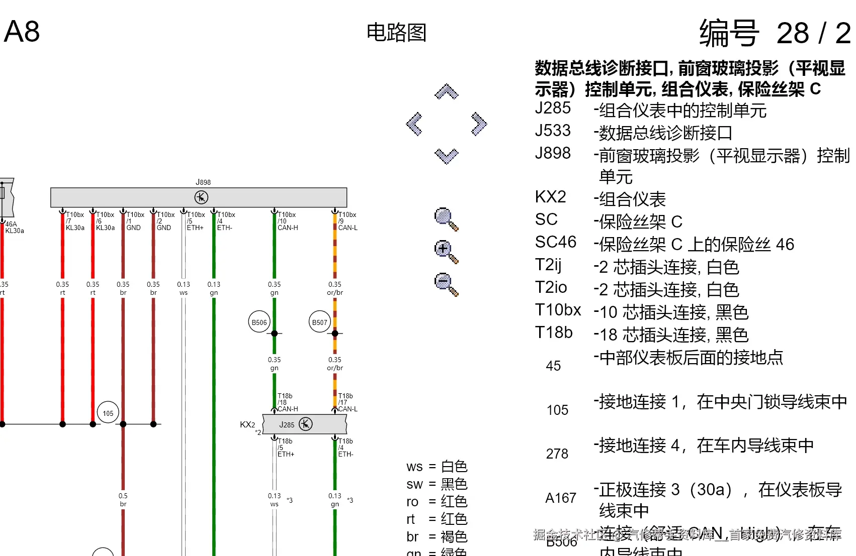 奥迪A1 A3 A5 A4 A7 Q2 A6 A8 Q3 Q5 Q7 S3 S4 TT维修手册电路图线路资料
