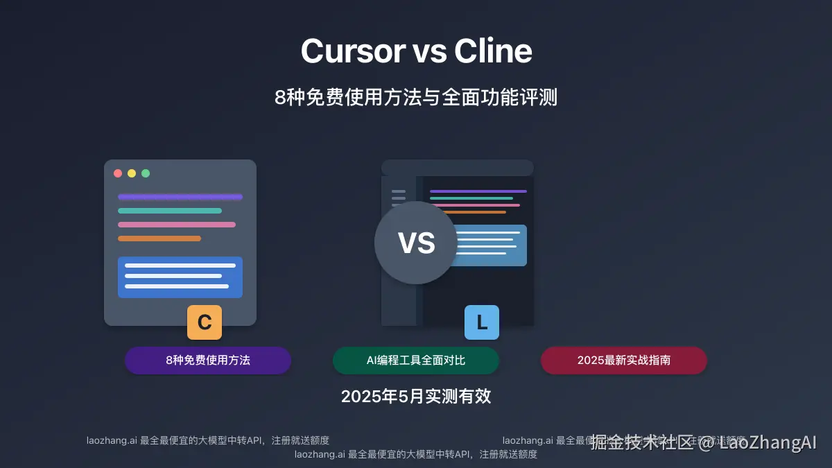 Cursor与Cline AI编程工具对比