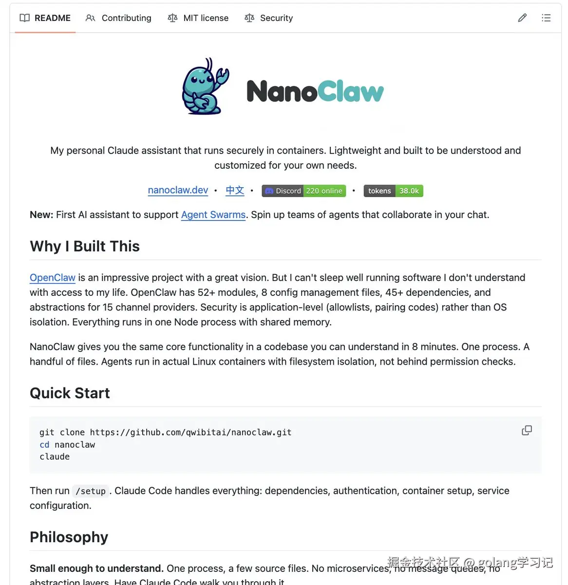 GitHub README